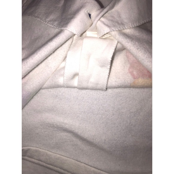 Blair Sweatshirt Womens L White Fleece Cardigan Ice Cream Cone Pop‎ Vintage 90s - Picture 6 of 8